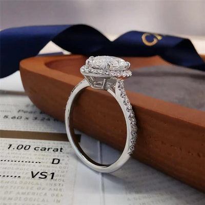 Anillo de Diamante Drop Mosan con Circonitas Brillantes - Image 9