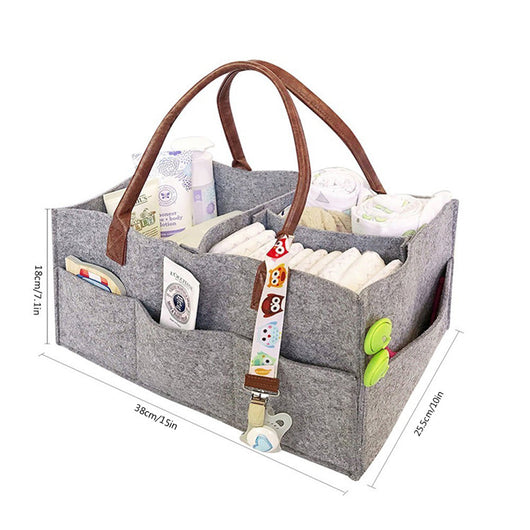 Bolsa Organizadora de Pañales Personalizada en Fieltro - Image 8