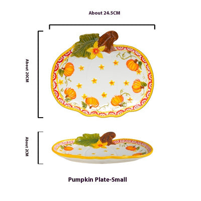 Juego de Tazones de Calabaza para Fideos y Platos Decorativos - Image 6