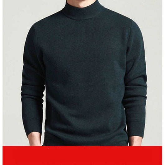 Suéter Coreano Slim Fit Cuello Medio Grueso para Jóvenes - Image 5