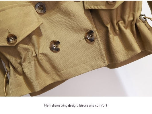 Abrigo Corto Versátil Estilo Coreano Oversize para Mujer - Image 15