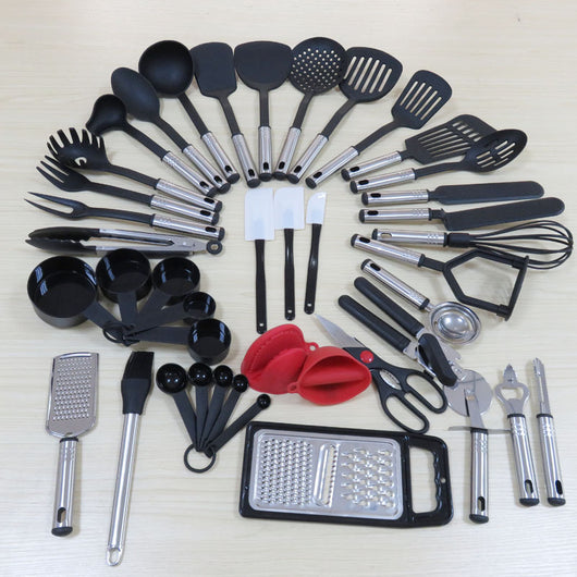 Juego de Utensilios de Cocina 42 Piezas Nylon con Mango Acero Inoxidable - Image 8