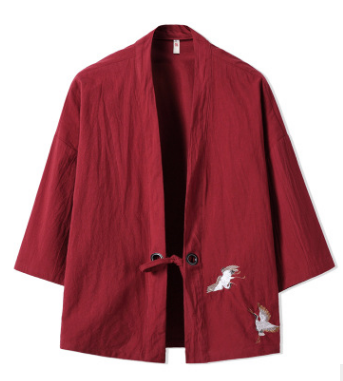 Chaqueta Cardigan Hanfu Bordada para Hombre - Estilo Tradicional Chino - Image 5