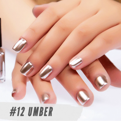 Esmalte de Uñas Color Plata Espejo - Acabado Metalizado Acero Inoxidable - Image 9