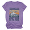 Playera casual de manga corta con cuello redondo