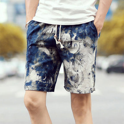 Shorts de Lino Estampado - Comodidad al Instante - Image 9