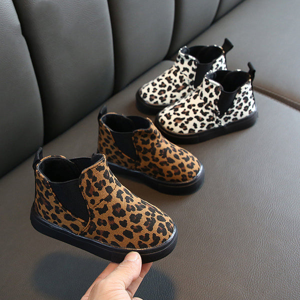 Botines Estampado Leopardo con Terciopelo