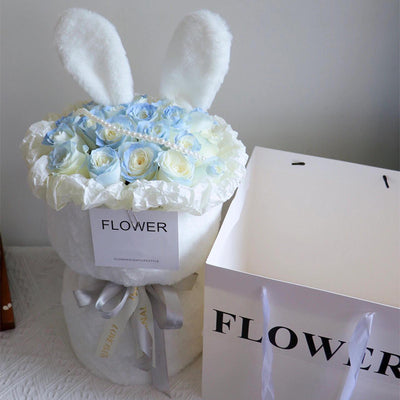 Ramo de Rosas Eterno con Orejas de Conejo - Flores Perfumadas - Image 12