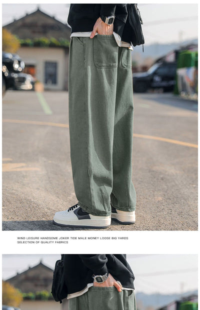 Pantalones Cargo Sueltos para Hombre Rectos Casuales - Image 27