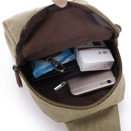 Bolsa de Pecho Deportiva Canvas - Estilo Urbano Metrosexual - Image 3