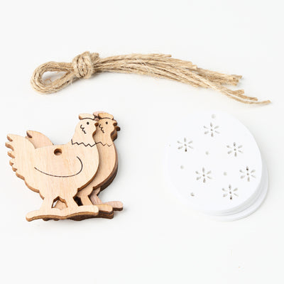 Funda de Almohada Pascual con Foto de Conejo y Bandera Decorativa - Image 34