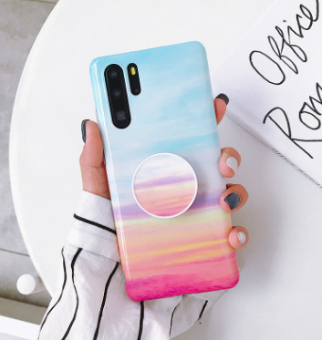 Funda iPhone Mármol Floral Retro con Soporte Telescópico - Image 10