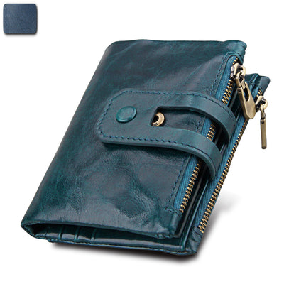 Billetera de Cuero Genuino con Protección RFID y Bloqueo Antirrobo - Image 23
