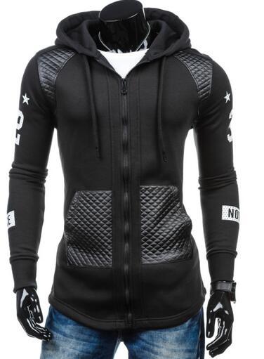 Sudadera con Capucha Patchwork Slim Fit para Hombre - Image 4