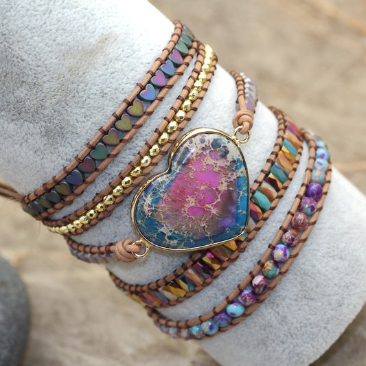 Pulsera de Cuentas Coloridas Artesanal - Image 2