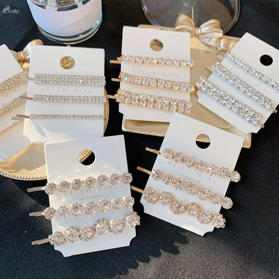 Pinza para Cabello con Strass de Alto Brillo