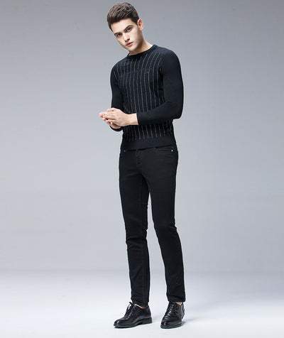 Pantalones Casuales Elásticos Hombre Talla Grande - Corte Recto Slim Fit - Image 3