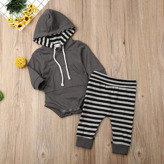 Conjunto Infantil de Algodón: Suéter Rayado y Pantalón a Juego - Image 5