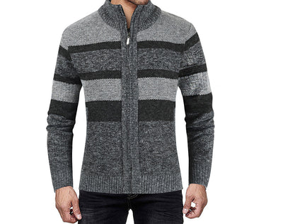 Cardigan Raglan Tallas Grandes para Hombre - Suéter Bicolor Manga Larga - Image 26