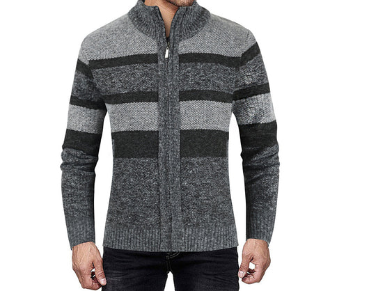Cardigan Raglan Tallas Grandes para Hombre - Suéter Bicolor Manga Larga - Image 26