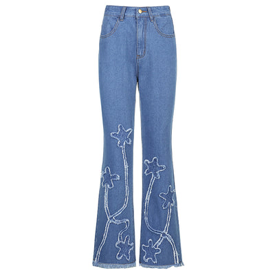 Pantalones Vaqueros Acampanados Cintura Alta Ajustados - Image 13