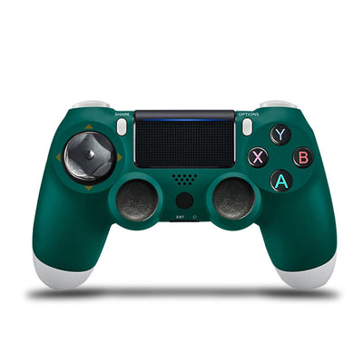 Rose gold wireless game controller with dual vibration, Bluetooth, and action buttons for PS4, PC, and P3. - Image 3