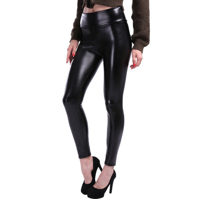 Leggins Moldeadores de Cuero PU Cintura Alta Elásticos para Otoño Invierno - Image 6