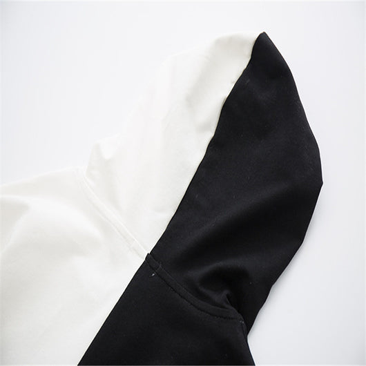 Sudadera con Capucha de Contraste Amplia y Versátil - Image 8
