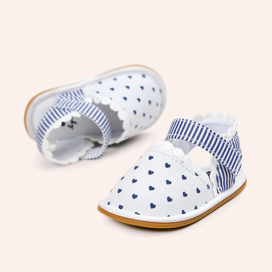 Sandalias de Encaje para Bebé con Suela Suave de Algodón