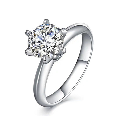 Anillo de Moissanita Plateado para Mujer - Brillo de Diamante Eterno - Image 9
