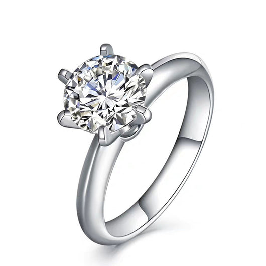 Anillo de Moissanita Plateado para Mujer - Brillo de Diamante Eterno - Image 9