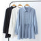 Camisa Slim Fit de Manga Larga con Cintura Marcada