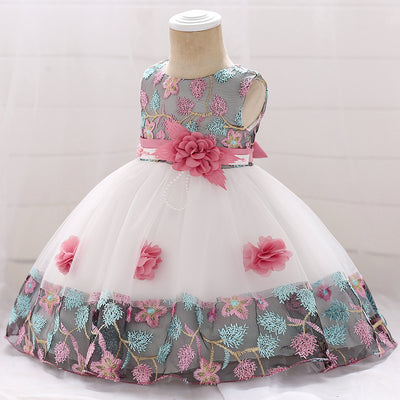 Vestido Princesa con Encaje a Juego de Colores - Image 4