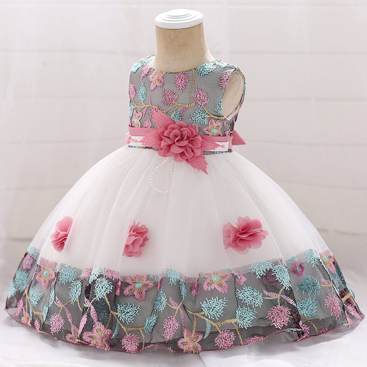 Vestido Princesa con Encaje a Juego de Colores - Image 4