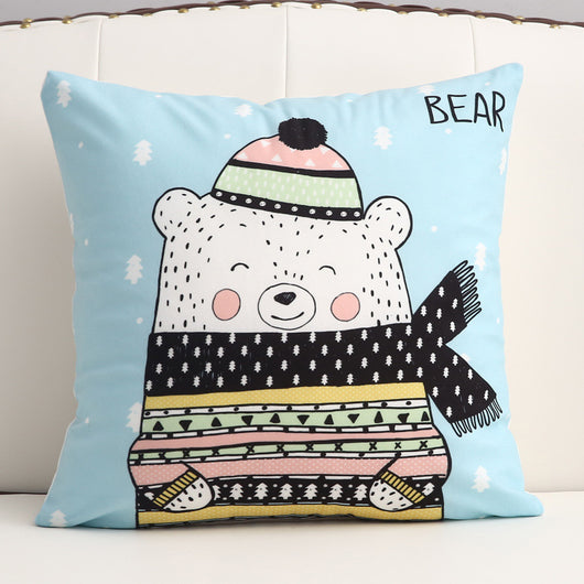 Almohada de Peluche Corto con Diseño de Caricatura - Image 4