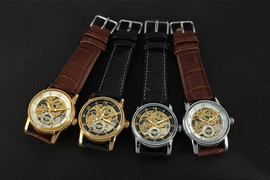 Reloj Deportivo Militar para Hombre con Esqueleto Visible