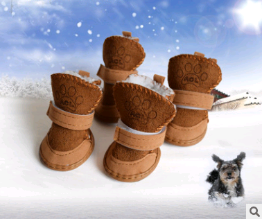 Botines para Perros de Piel de Cordero - Zapatos Cálidos para Nieve - Image 4