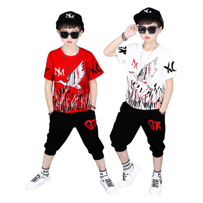 Conjunto Infantil Estampado de Dos Piezas con Pantalón Corto - Image 12