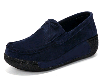 Zapatos Casuales de Cuero con Cordones y Suela Gruesa para Mujer - Image 27