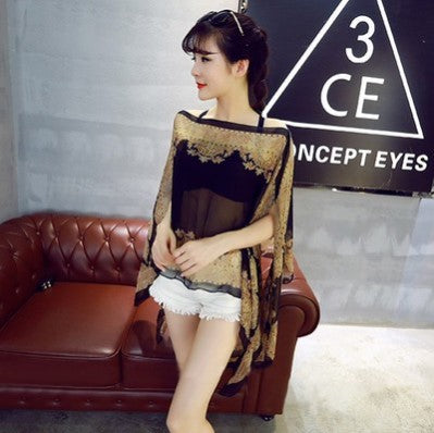 Blusa de Seda con Capa Retro - Diseño Vintage Elegante - Image 21