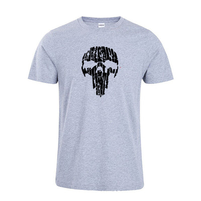 Playera Deportiva de Algodón Puro con Estampa Calavera Rota