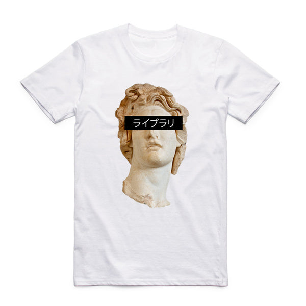 Playera David estampado divertido talla grande cuello redondo manga corta - Image 12