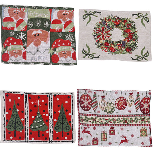 Manteles Individuales de Tela Tejida para Decoración Navideña - Image 18
