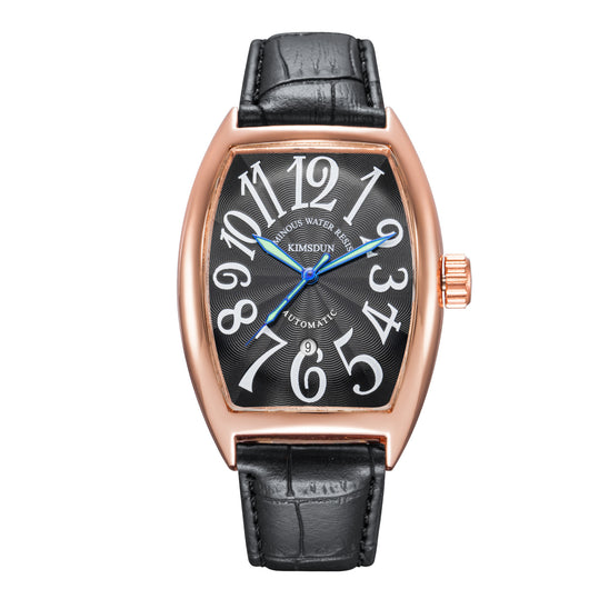 Reloj Automático Mecánico Diseño Barril de Vino - Image 6