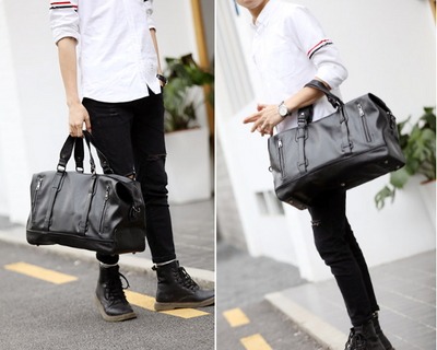 Bolso de Viaje de Cuero para Hombre - Maletín Multifuncional de Gran Capacidad - Image 6