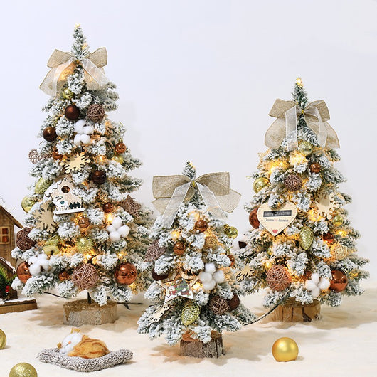 Miniárboles de Navidad con Textura Aterciopelada - Decoraciones PVC Puntiagudas - Image 2
