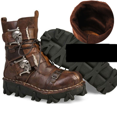 Botas Martin Altas de Cuero para Hombre - Estilo Casual y Resistente - Image 13