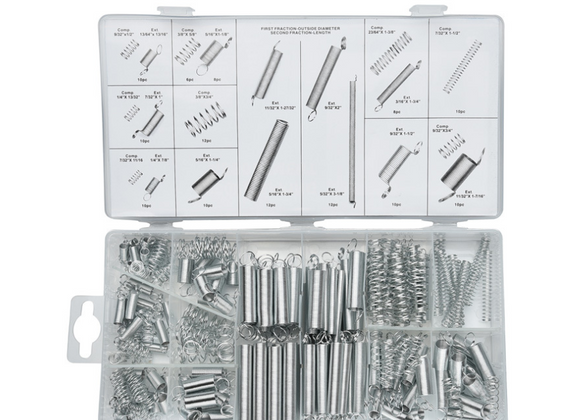 Juego de 200 Resortes Variados - Set Completo de Resortes de Tensión