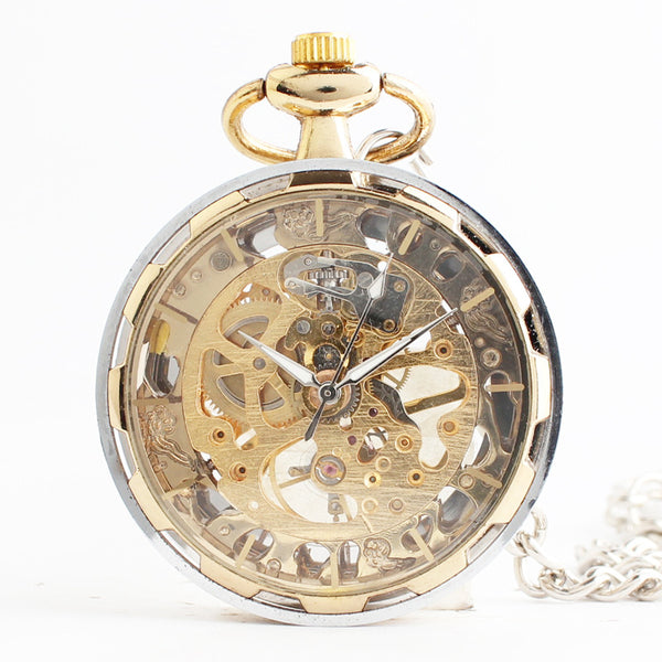 Reloj de Bolsillo Mecánico Dorado