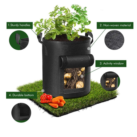 Maceta de Tela con Tapa para Cultivo de Plantas - Image 12